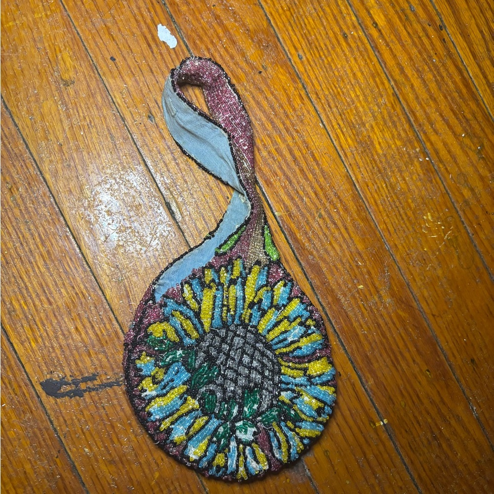Colorful Beaded Sunflower Keychain